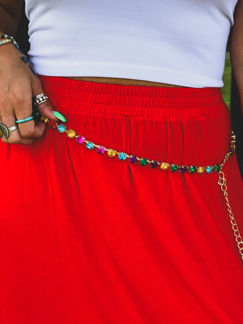 Gypsy Waltz Estelline Rhinestone Belt In Multicolor 13 Gypsy Waltz Estelline Rhinestone Belt In Multicolor