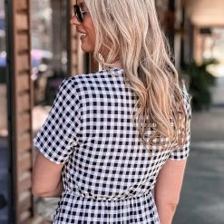 Gypsy Waltz La Porte Checkered Gingham Dress Clothing