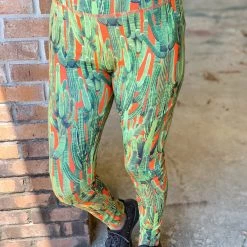 L&B Domino Leggins In Cactus - FINAL SALE Clearance