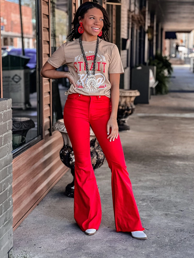 GJG New Shenandoah Bell Bottoms In Red 8 GJG New Shenandoah Bell Bottoms In Red