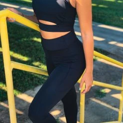 Shop Iris Basic The Memphis Two Piece Set In Black