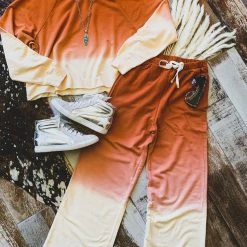 Zenana Clothing The Conroe Two Piece Set In Rust