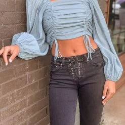 Gypsy Waltz Inez Top In Blue