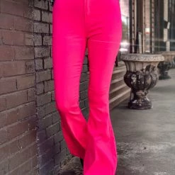 Gypsy Waltz Ropesville Bell Bottoms In Pink