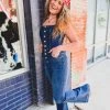 Gypsy Waltz New Rollingwood Button Down Denim Jumpsuit
