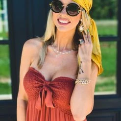 Cap Zone SCREENBUSTER Wild Rag Head Scarf In Mustard Special Daily Deals