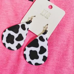 Gypsy Waltz Ovilla Cow Print Earrings