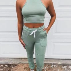 Capella SCREENBUSTER Ruched Two Piece Set In Sage Green 26 Capella SCREENBUSTER Ruched Two Piece Set In Sage Green