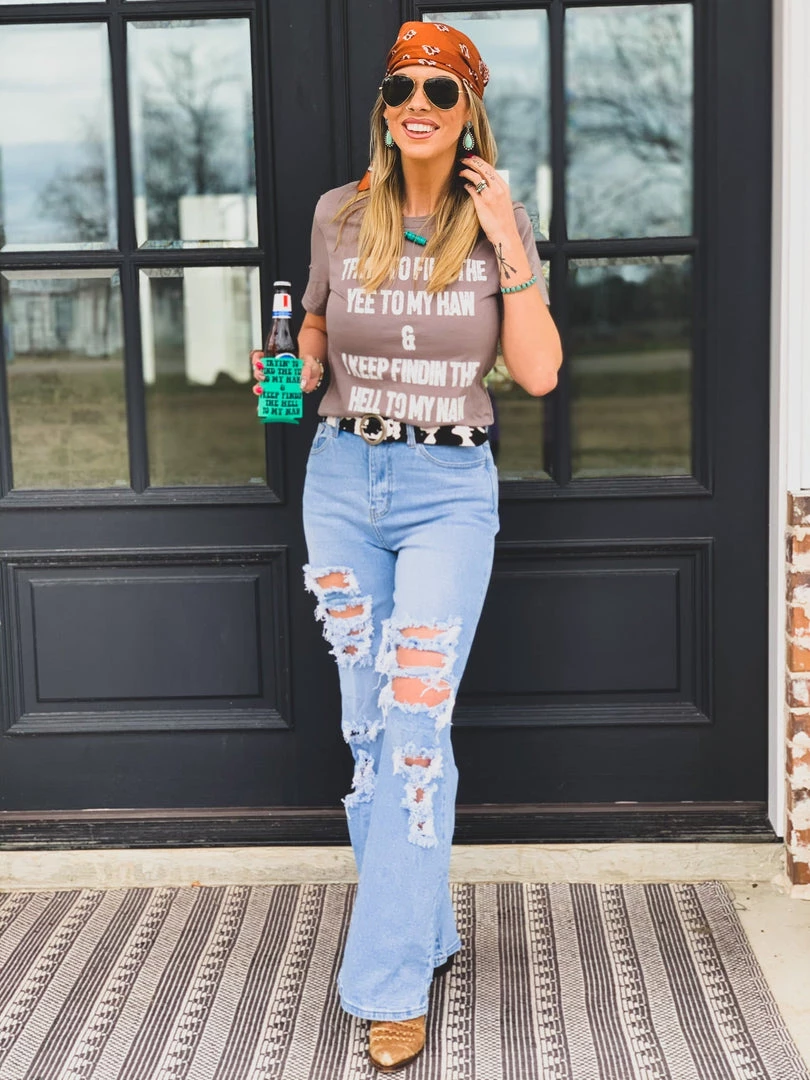 Gypsy Waltz New Owl Ranch Distressed Pants 9 Gypsy Waltz New Owl Ranch Distressed Pants