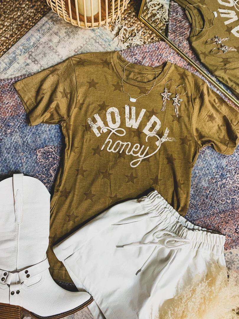 Gypsy Waltz Blanco Howdy Honey Tee (S-2X) 3 Gypsy Waltz Blanco Howdy Honey Tee (S-2X)