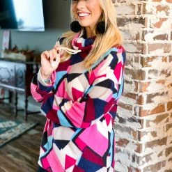 P & Rose Clearance The Geronimo Pullover In Pink - FINAL SALE