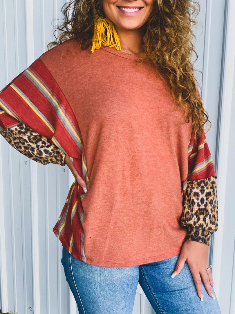 Lovely Melody Clearance The Tulia Topp In Rust 6 Lovely Melody Clearance The Tulia Topp In Rust