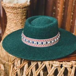 Cap Zone The Holliday Hat In Forest Green Accessories