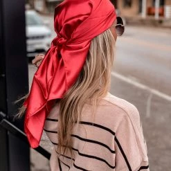 Cap Zone SCREENBUSTER Wild Rag Head Scarf In Dark Red Special Daily Deals