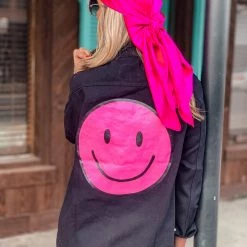 Fantastic Fawn The Smiley Jacket In Black Clothing
