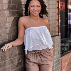 Apple Tree Apparel Clothing Waco Top In White