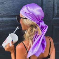 Cap Zone SCREENBUSTER Wild Rag Head Scarf In Lilac Special Daily Deals