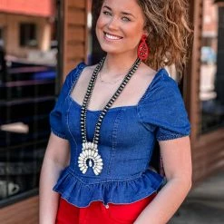 Shop Iris Basic Clothing Bailey Denim Crop Top 15 Shop Iris Basic Clothing Bailey Denim Crop Top