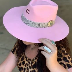 HATCO Accessories The Sidewinder Charlie 1 Horse Hat In Pink