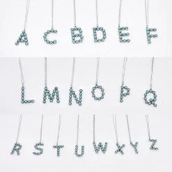 Babe Wholesale The Nome Turquoise Initial Necklace Jewelry