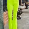 Gypsy Waltz Ropesville Bell Bottoms In Neon Yellow