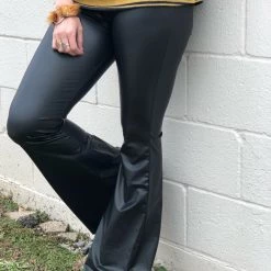 Cemi Ceri Clothing The Newton Leather Bell Bottoms (S-3x)