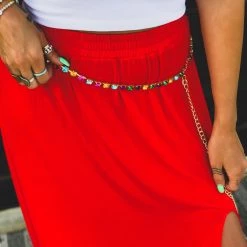 Gypsy Waltz Estelline Rhinestone Belt In Multicolor 15 Gypsy Waltz Estelline Rhinestone Belt In Multicolor