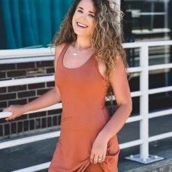 Gypsy Waltz Missouri City Athletic Dress In Terracotta