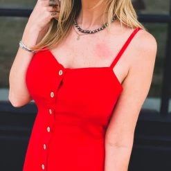 Gypsy Waltz Ovilla Dresss In Red