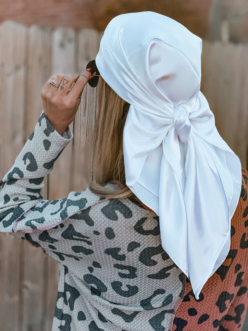 Cap Zone Special Daily Deals SCREENBUSTER Wild Rag Head Scarf In White 5 Cap Zone Special Daily Deals SCREENBUSTER Wild Rag Head Scarf In White