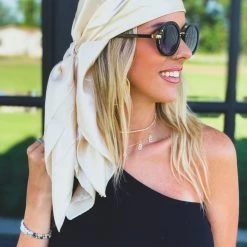 Cap Zone Special Daily Deals SCREENBUSTER Wild Rag Head Scarf In Ivory