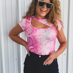 Gypsy Waltz Killeen Body Suit In Pink