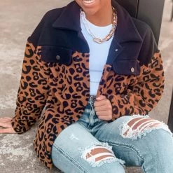 Gypsy Waltz Mathis Leopard Shacket Clothing