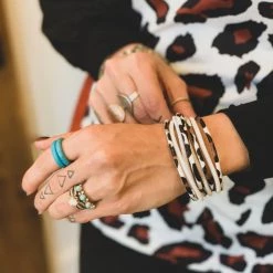 Bosuk The Falls City Bracelt In Leopard Clearance