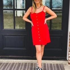 Gypsy Waltz Ovilla Dresss In Red