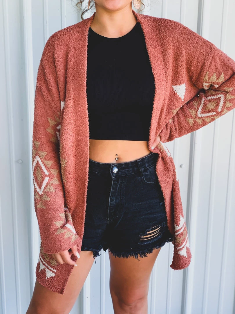 Very J Clothing The Schertz Cardigan In Rust 9 Very J Clothing The Schertz Cardigan In Rust