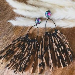 Bosuk Jewelry The McAllen Earrings In Leopard