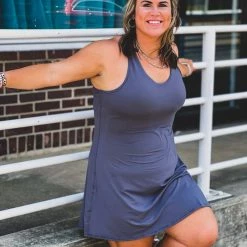 Gypsy Waltz New Missouri City Athletic Dress In Gray In Curvy 13 Gypsy Waltz New Missouri City Athletic Dress In Gray In Curvy
