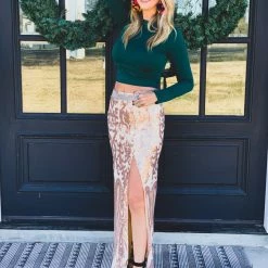 L & B The Sterling City Skrt In Rose Gold