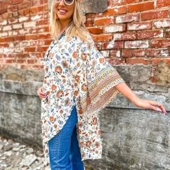 Haptics Yorktown Floral Kimono