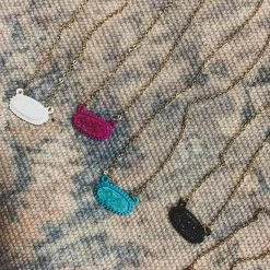 Bosuk Jewelry DAILY DEAL Turquoise Druzy Stone Ncklce Special Daily Deals