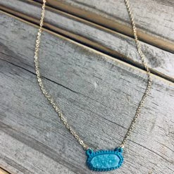 Bosuk Jewelry DAILY DEAL Turquoise Druzy Stone Ncklce Special Daily Deals