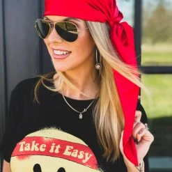 Cap Zone SCREENBUSTER Wild Rag Head Scarf In Red Special Daily Deals