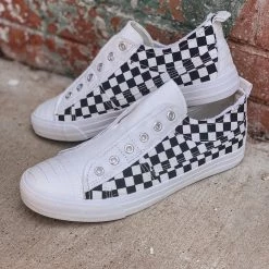 Gypsy Waltz Kilgore Checkered Sneaker In White