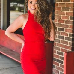 Gypsy Waltz Riesel Dress In Red New