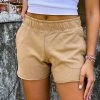 Gypsy Waltz New Hondo Lounge Shorts In Tan