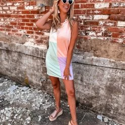 Gypsy Waltz New Fairfield Colorful Dress In Lavender