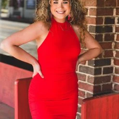 Gypsy Waltz Riesel Dress In Red New