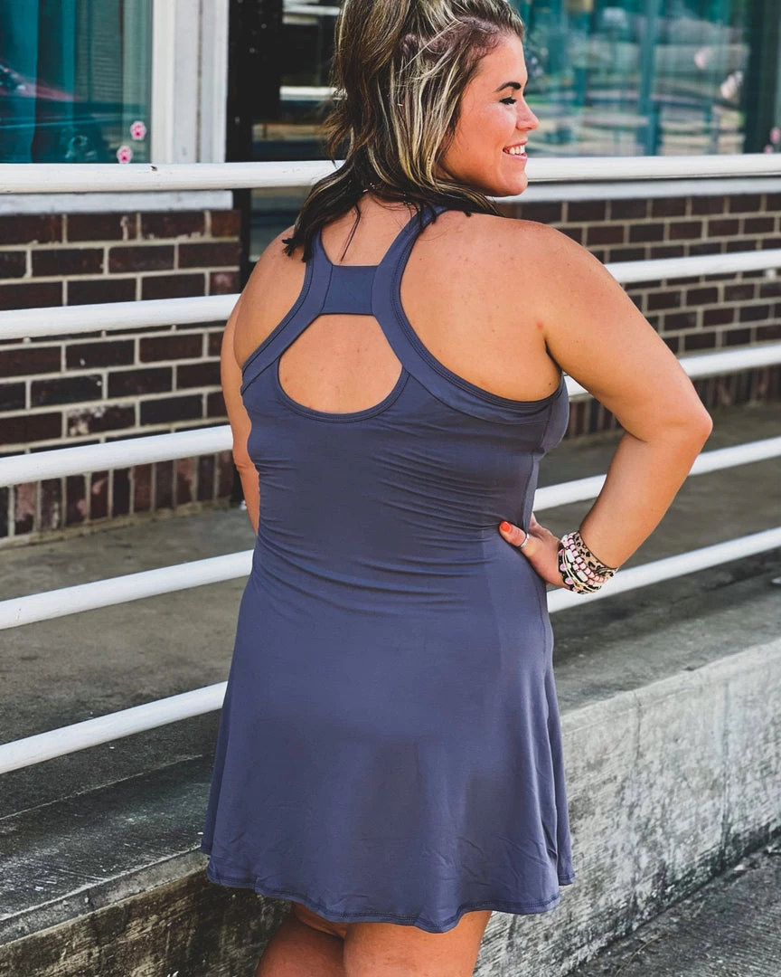 Gypsy Waltz New Missouri City Athletic Dress In Gray In Curvy 8 Gypsy Waltz New Missouri City Athletic Dress In Gray In Curvy