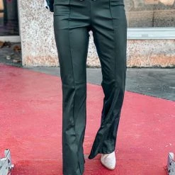 Canvas Clothing The Lancaster Flare Pants In Black